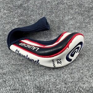 Cleveland Golf Launcher 22° Fairway Wood Headcover Navy White Red Knit Sock